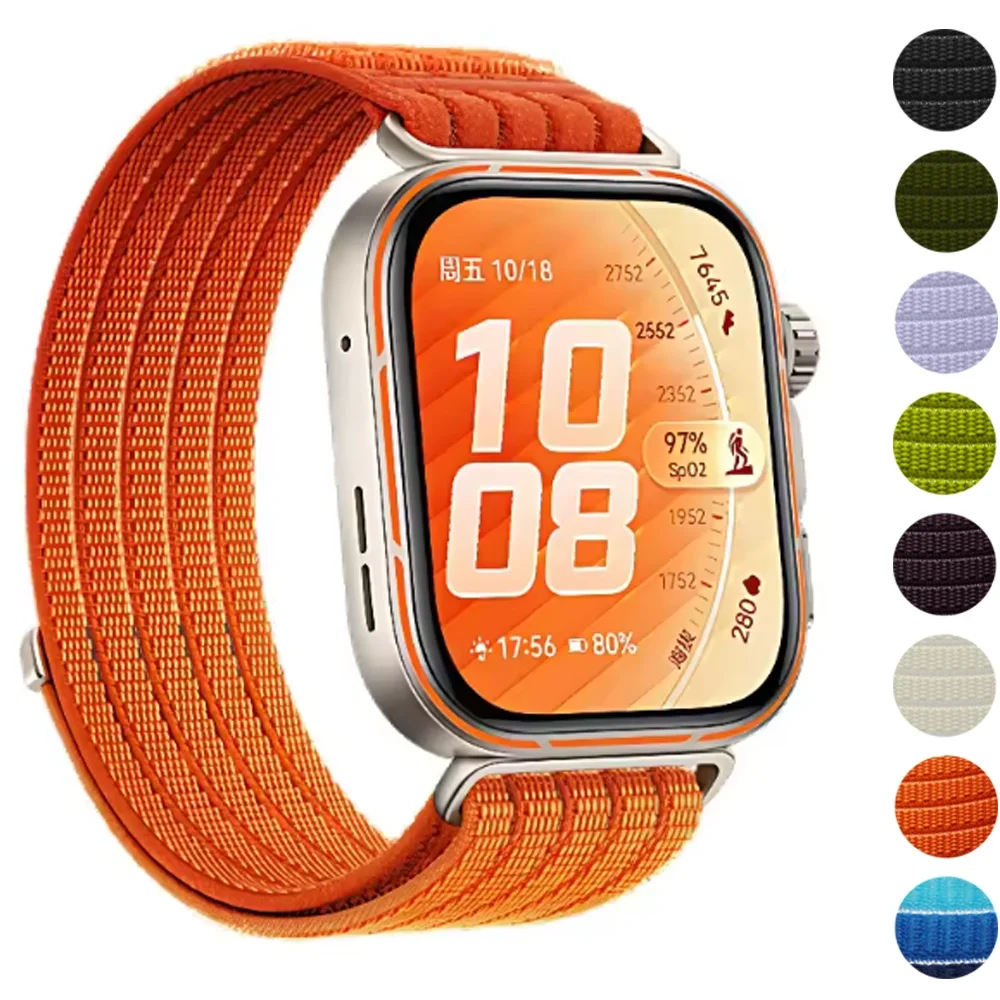 Nylon-Schlaufenband für HUAWEI WATCH FIT 5/4 Pro Geflochtenes Komfortables Atmungsaktives Armband für Huawei Watch Fit 4 Fit5 Band