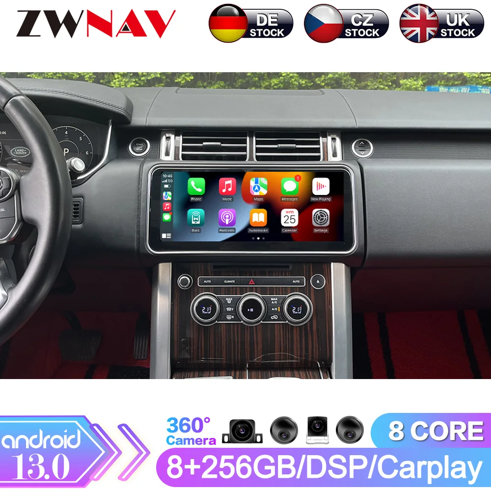 

12.3 Inch Android 13 Car Radio For Range Rover Vogue L405 2013-2016 Multimedia Vedio Player GPS Navigation Head Unit DSP Carplay