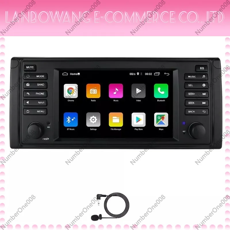 Android All In One Car GPS Navigation Bluetooth Player Compatible for 96-07 BMW E53 with Reverse Image