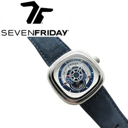 SEVENFRIDAY watch P3/06 men's carbon fiber automatic mechanical watch P series waterproof fashion men's watch luxury brand