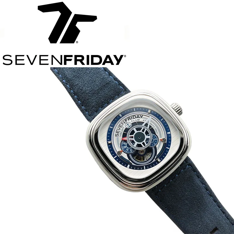 SEVENFRIDAY Watch P3/06 Men's Carbon Fiber Automatic Mechanical Watch P Series Waterproof Fashion Men's Watch Luxury Brand