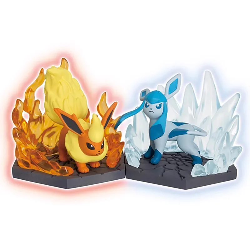 TOMY Original 4Pcs Gashapon ブースター Action Figure ポケットモンスター Anime Figure Toys For Kids Gift Collectible Model Ornaments