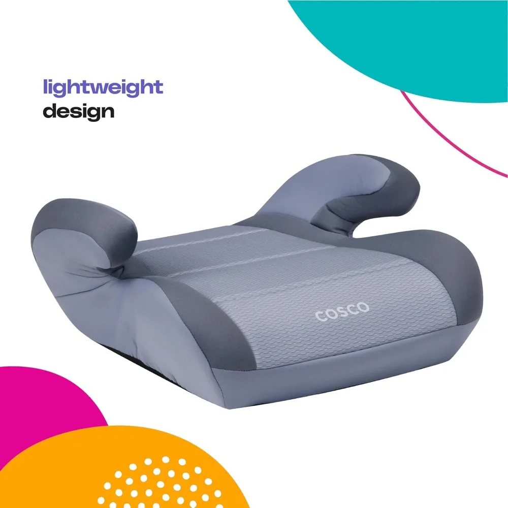 Asiento de coche elevador para niños, paquete de 2, silla de viaje liviana, funda fácil de limpiar, se adapta a 40-100 libras