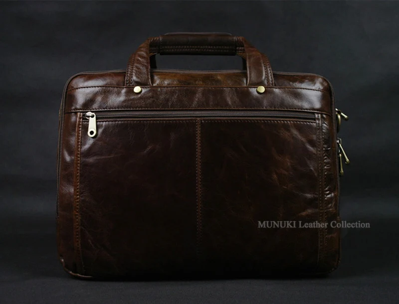 Luxury Genuine Leather Briefcase Men business Bag portfolio Male Laptop Briefcase Leather Office Bag Tote Messenger bag Shoulder