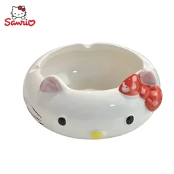 Hello Kitty Sanrio Anime Cartoon Cute Ceramic Ashtray Creative Personalized Kawaii Ornament Storage Accessories Holiday Gift