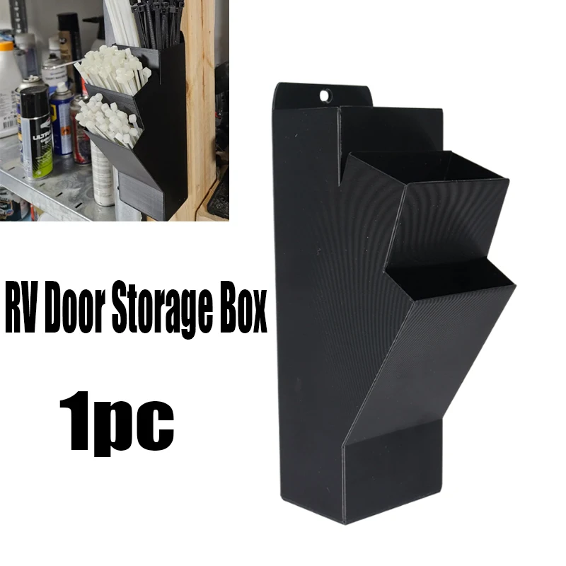 

Caravan Door Storage Box Plastic Universal Door Storage Compartment With Screw Door Panel Storage Rack Tube Wall Mount Organizer