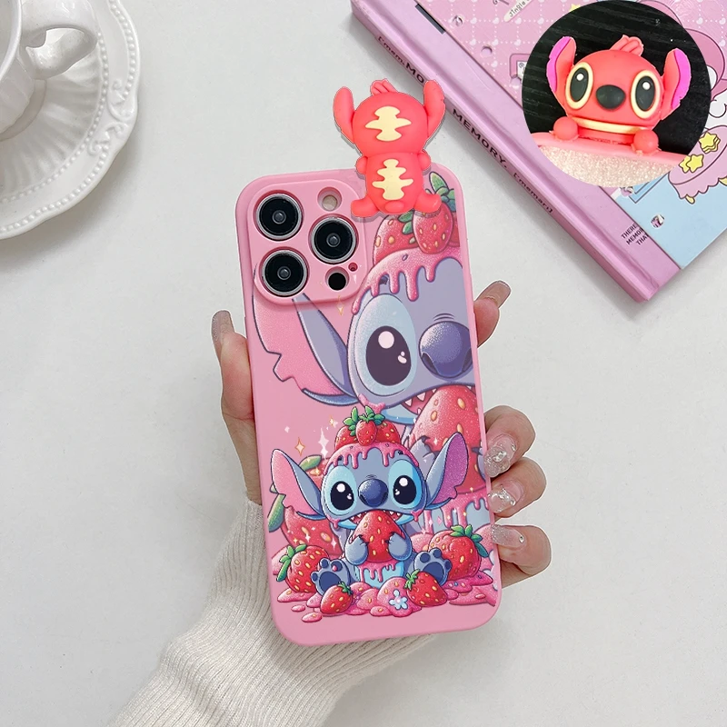  3D Stitch Doll Case For Xiaomi Mi 13 12 Lite POCO M6M3M4 12 F5 Pro 5G X4 GT M5S F5 F3 X3GT Redmi Note 11S 10 K60 Pro 50 Cover