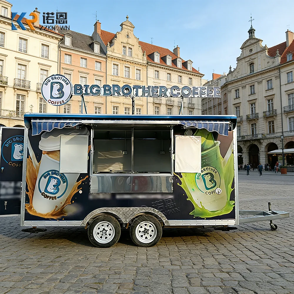 

Новый нестандартный размер, уличная мобильная кухня, бар для пиццы, прицеп для еды, грузовик Tacos, ресторан, грузовик для еды с полной кухней