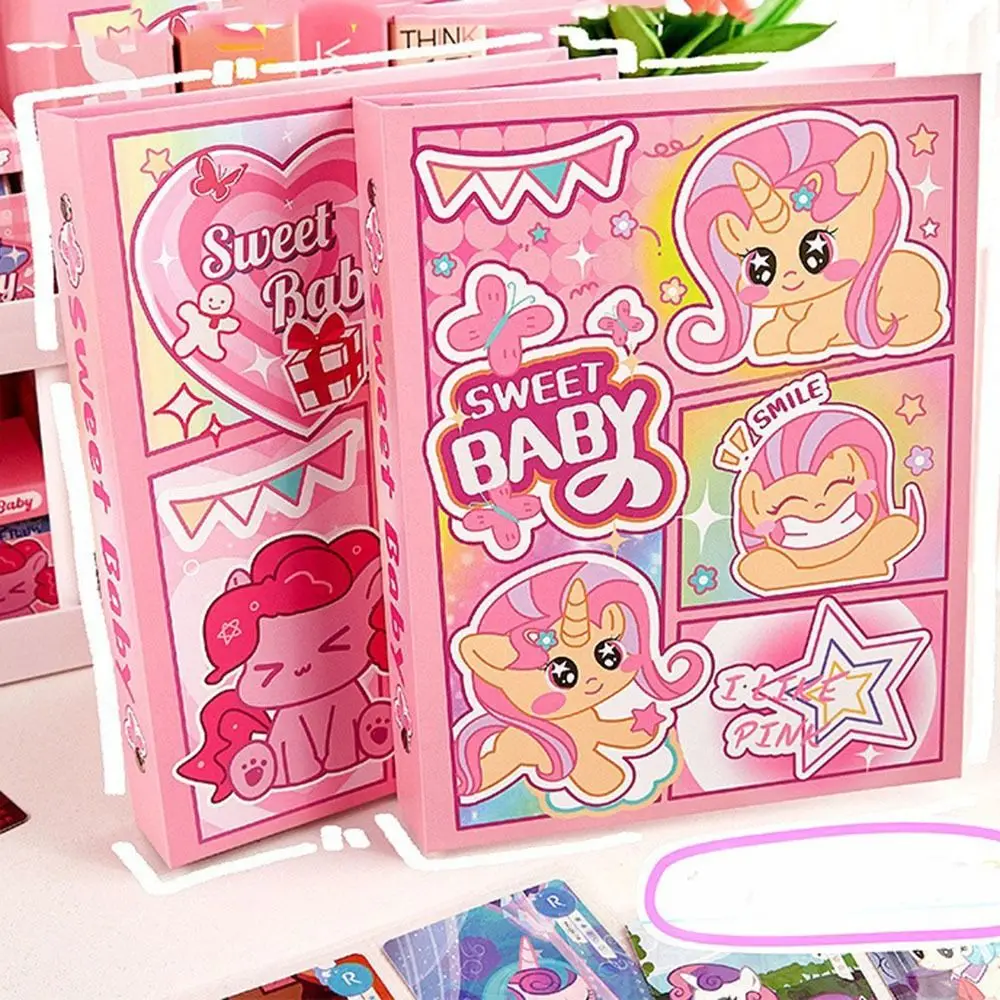 Cute Cartoon Photocards Collection Book Sweet Baby Removable Photocard Holder Binder Waterproof Loose-leaf