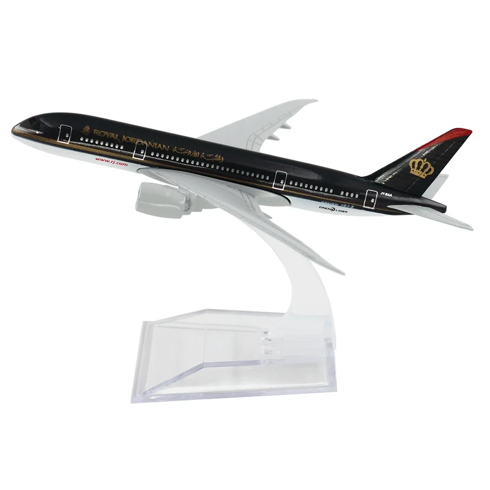 1/400 نموذج طائرة بوينغ 787 الملكي الأردن 14 سنتيمتر المعادن B787 طائرة الأطفال هدية لجمع غرفة الديكور