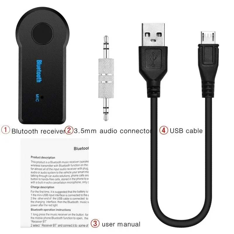 Обновленный 5,0 Bluetooth аудио приемник передатчик Мини Bluetooth стерео AUX USB для ПК наушников автомобиля гарнитура беспроводной адаптер