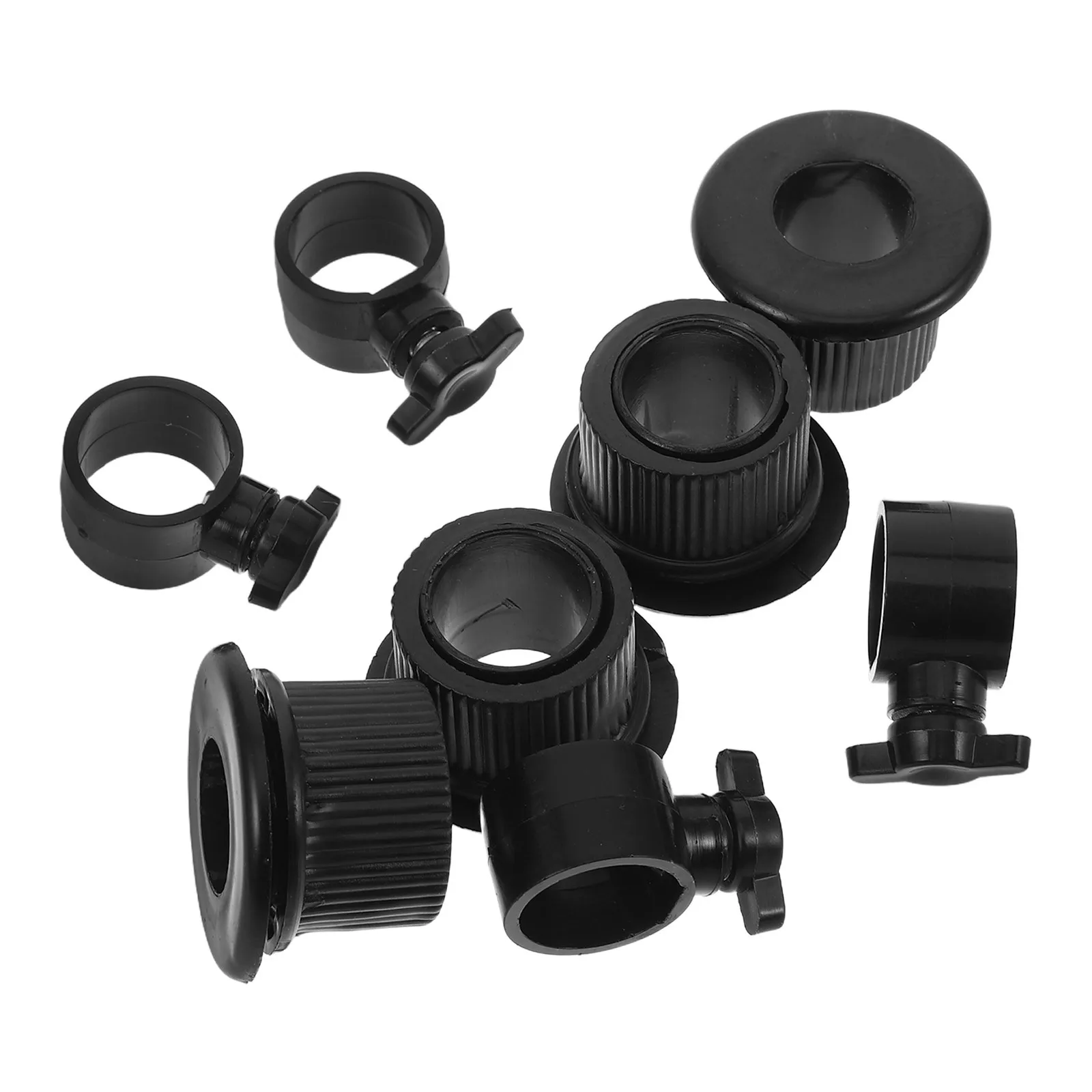 

4pcs Jewelry Display Rack Plastic Rotating Fitting Threaded Adjustment Knob Space Saving Swivel Shelf Bracket For Retail