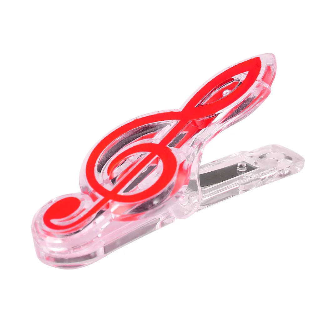 Letter Paper Clip Plastic Musical Note Spring Piano Music Book Paper Sheet Holder Folder for Piano Guitar Violin Supply