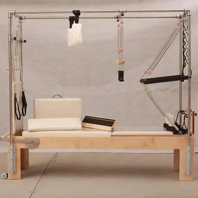 

YTYIN Vintage Pilates Reformer | Classic Maple Wood Machine for Modern Home Workouts