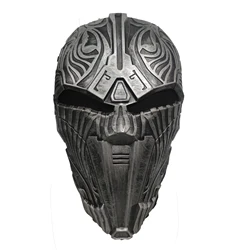 Sith Acolyte Mask Helmet Latex Full Head Halloween Cosplay Costume Accessories for Adult Grey