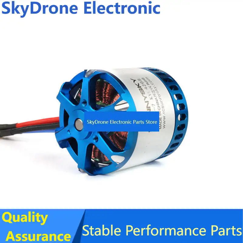SkyDEl4125 V3 Brushless Motor High Power Efficiency Outrunner Motor for RC Fixed Wing Aircraft SunnySky X Series Professional Dr