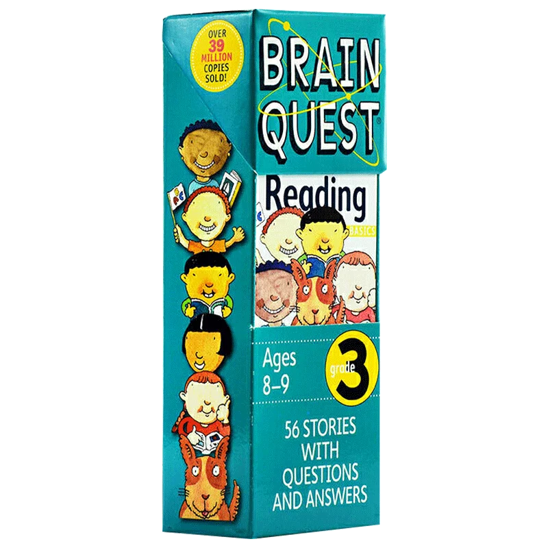 

Brain Quest 3st Grade Reading, Children's books aged 7 8 9 10 Q&A learning Trivia Cards English, 9780761141419