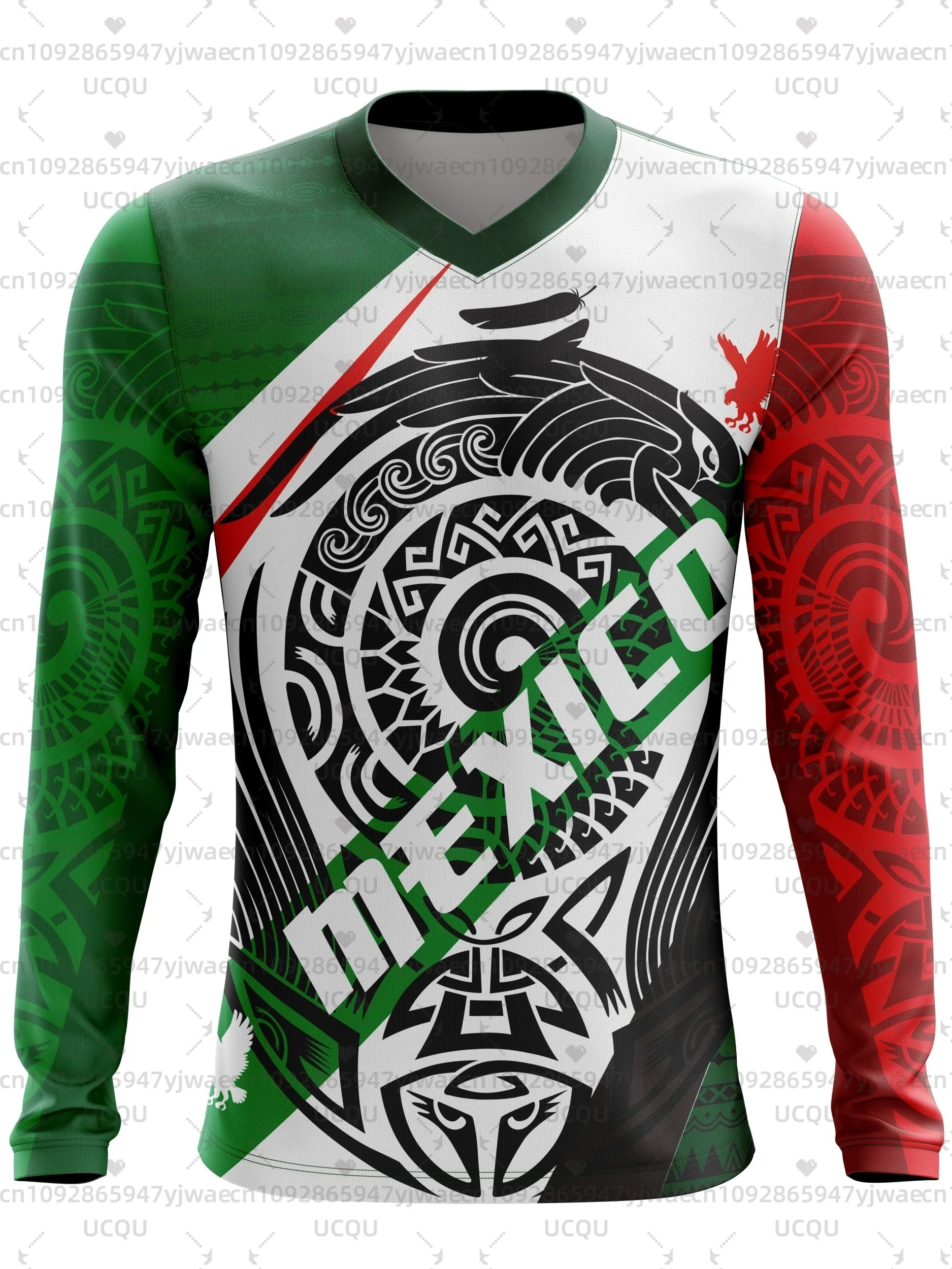 

Mexican Women's Off-road Motorcycle Race Long Sleeve Motorcycle Riding Bike T-shirt Bike Men's T-shirt Tops Racing Jersey