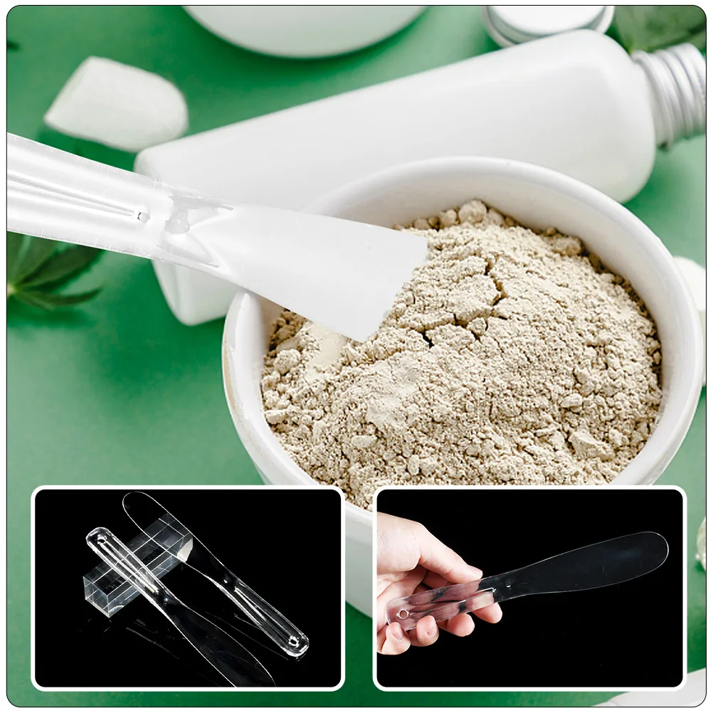 6Pcs Facial Mask Spatulas Cream Scoops Premium ABS Makeup Face Cream Spoon Mixing Rods for Skincare Beauty Salon Home