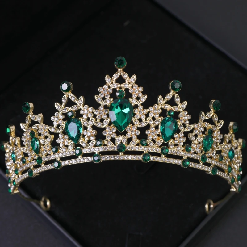 Coronas elegantes de cristal para fiesta de graduación, Tiaras y coronas de Reina para mujer, accesorios para el cabello de boda, joyería, regalos de aniversario