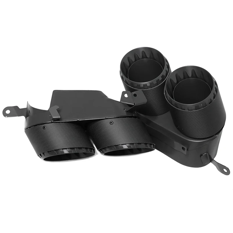 X5M X6M X7M Style Quad Carbon Fiber Exhaust Tips For BMW X5 G05 X6 G06 X7 G07 Muffler Tailpipe VTEN Diffuser Upgrade