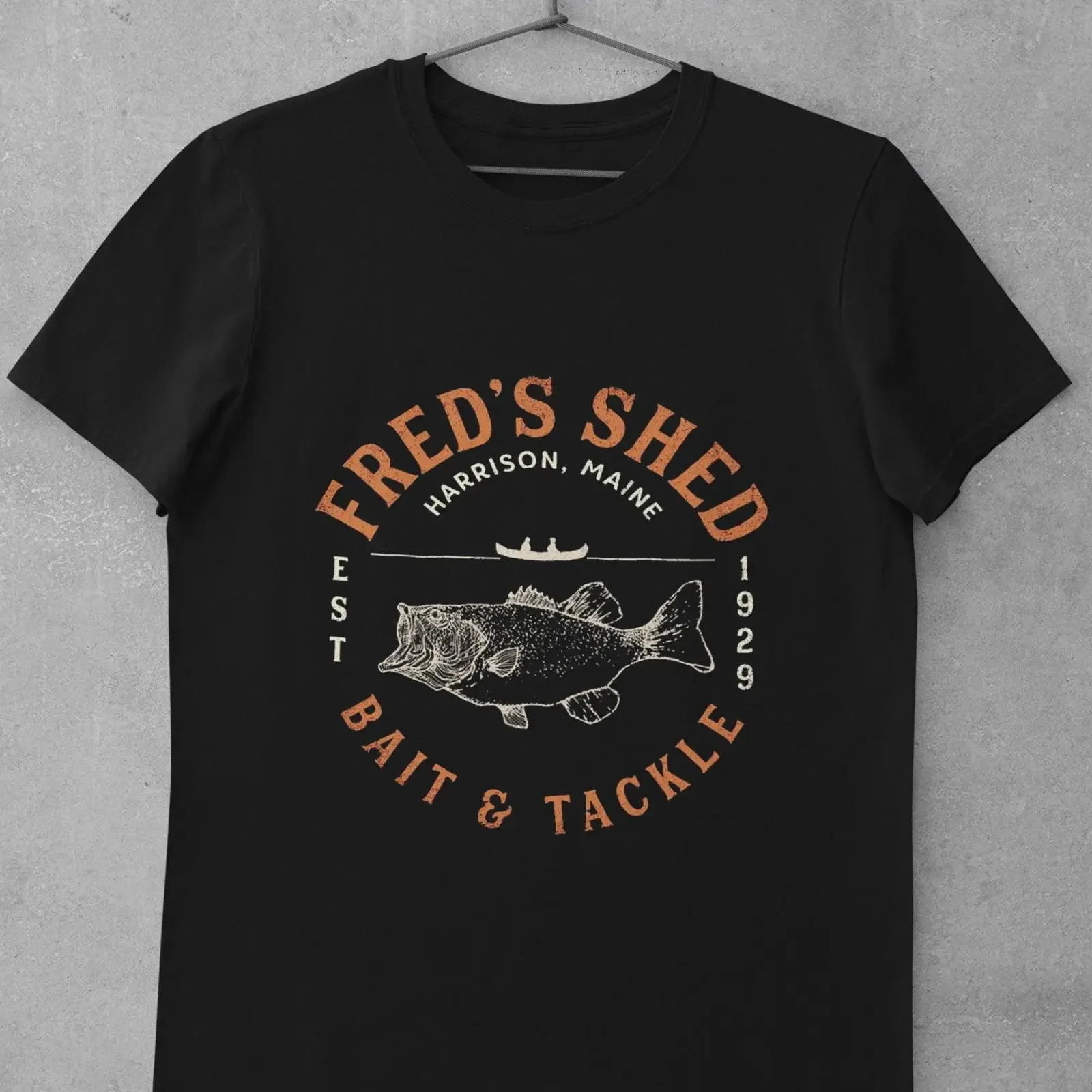 Fred's Shed Bait Tackle Classic T Shirt vintage Washed Slightly graphic streetwear Breathable fashion Stylish designer clothes