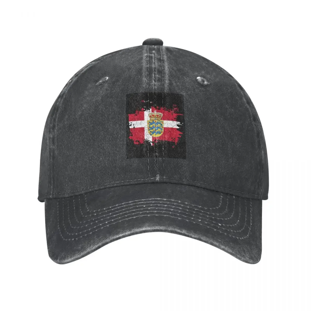 Denmark Flag Coat Baseball Caps Fashion Denim Fabric Hats Outdoor Adjustable Casquette Sports Baseball Cowboy Hat for Men Women