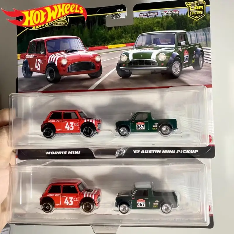 

2025 Hot Wheels Culture Series Car Model 1/64 Hbl96 Morris Mini Nissan 180 Dual Car Set Alloy Model Cars Boy Toy Birthday Gifts