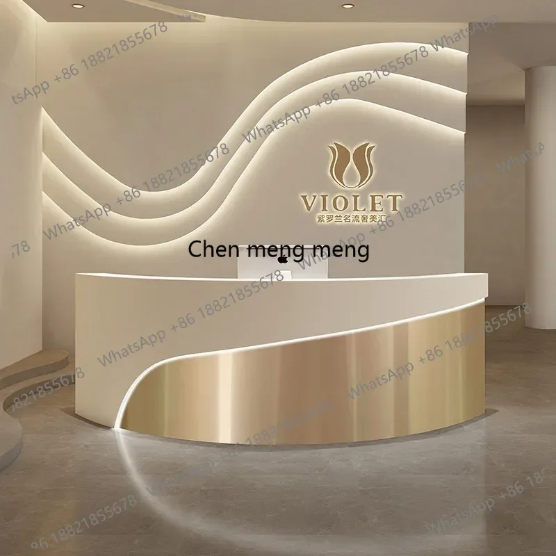 

Podium Luxury Furniture Store Store Reception Table Church Pulpit Salon Furniture Entrances Luxury Reception 180cm Furniture