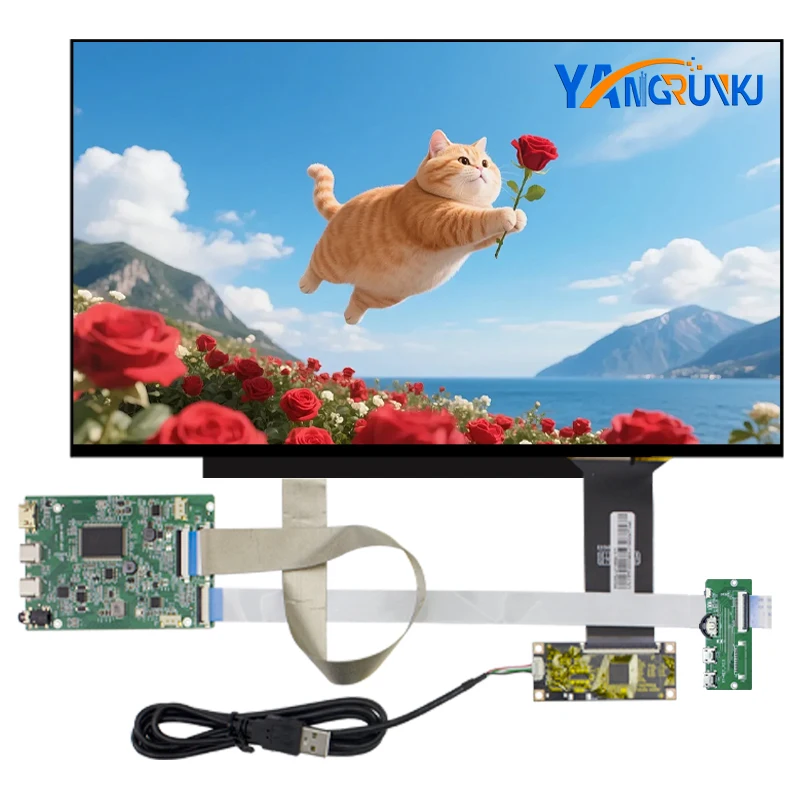 15.6Inch LCD Screen 2560*1440 40Pin EDP IPS With Touch And HDMI Driver Board For Laptop Replacement And Advertising Display