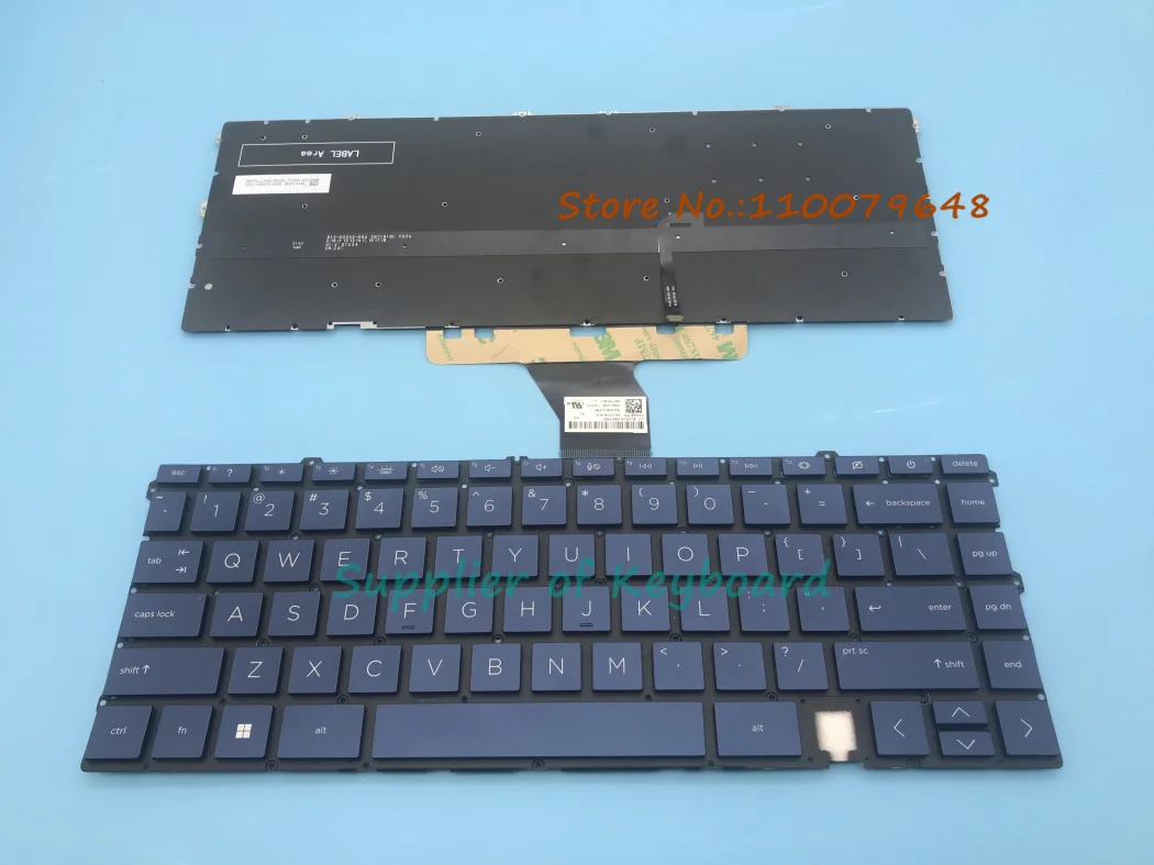 NEW For HP Envy X360 13-AY 13-BA 13T-BA 13-BD 13-AY0021NR 13-AY0067NR TPN-C147 Laptop English Keyboard Backlit Silver/Dark Blue