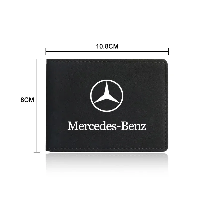 Car Driver License Cover Suede Anti-Fur Car Driving Documents Case Credit Card Holder For Mercedes Benz W210 W211 W212 W221