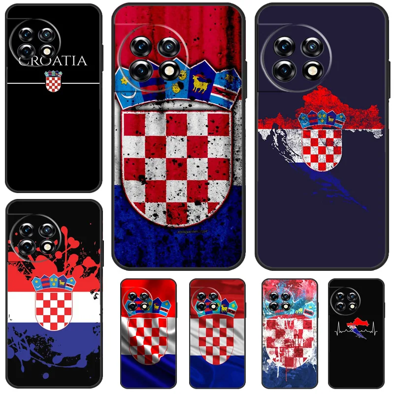 Croatia Coat Of Arms Flag Case For OnePlus Nord N200 N100 Nord 3 2T CE 2 Lite OnePlus 12 11 10 Pro 10T 10R 12R Cover