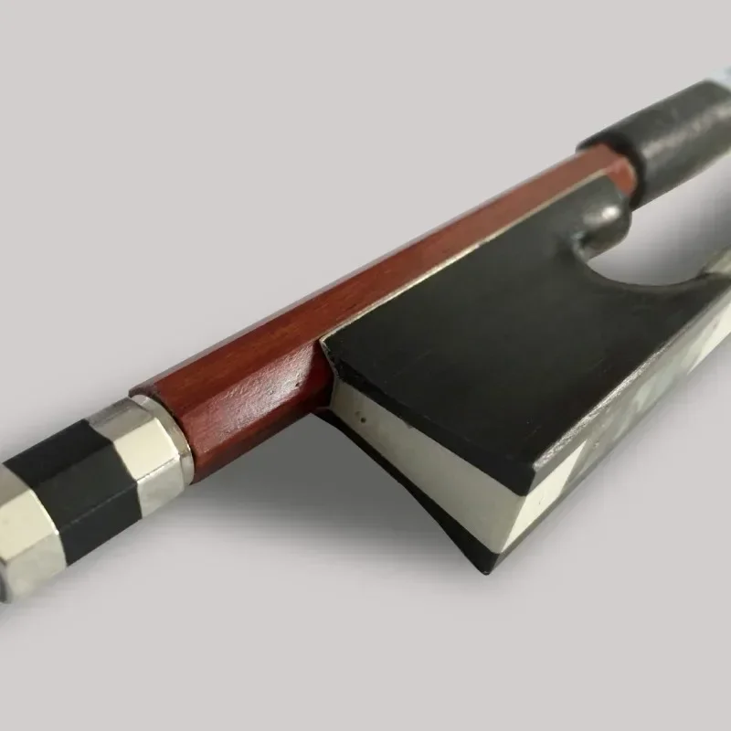 Professional violin performance, Brazilian bow, colorful shell ebony library, inlaid engraving
