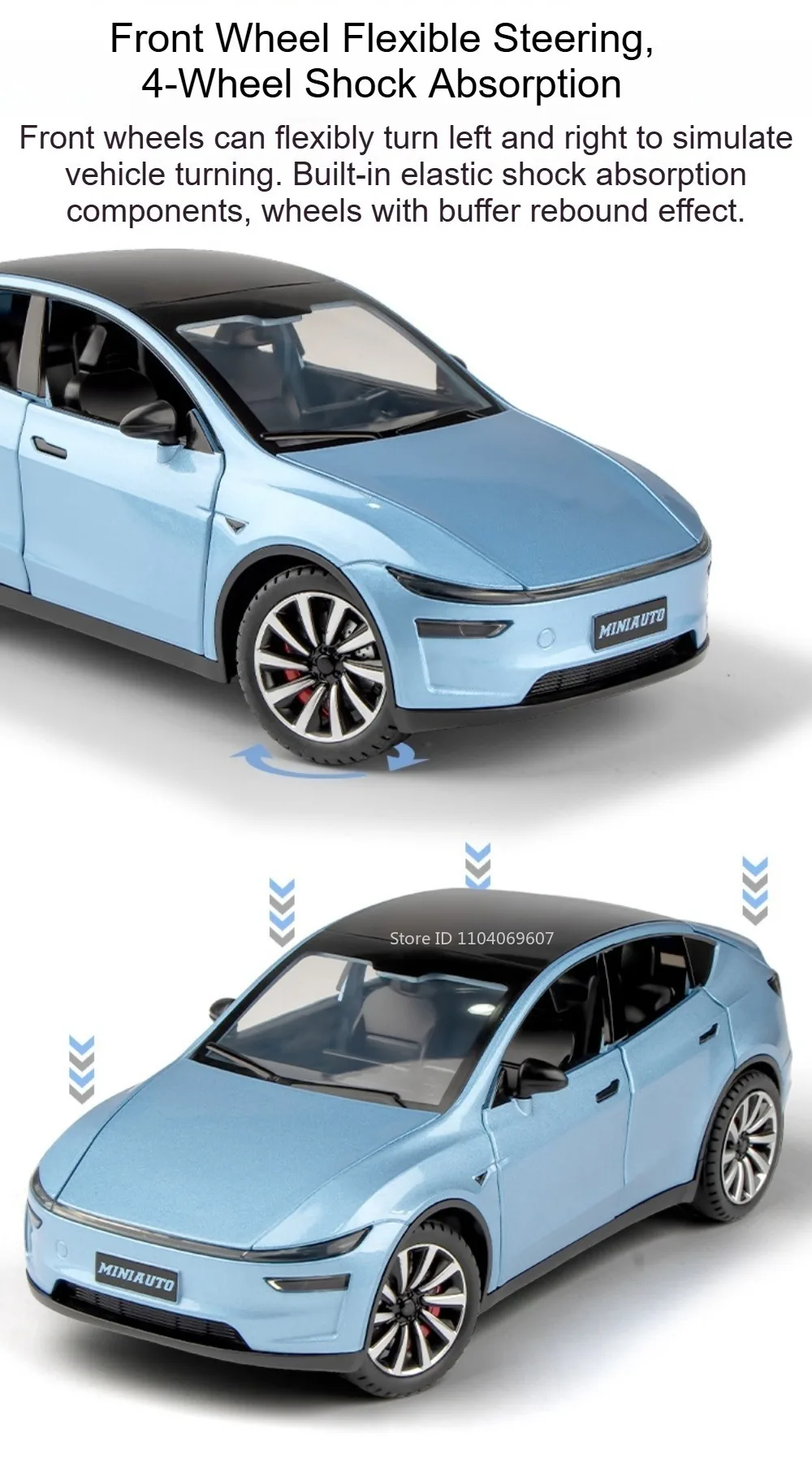 1:24 Model Y Robotaxi Diecast Model