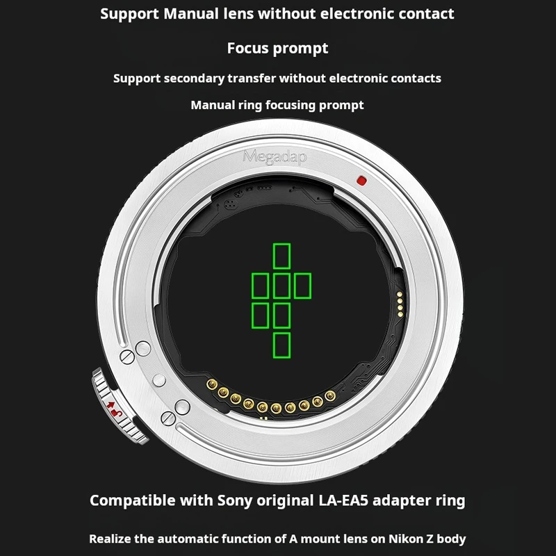 Megadap Etz21 Pro + Plus Улучшенное адаптерное кольцо для крепления объектива Etz Af с автофокусом для крепления объектива SONY FE/E для NIKON Z Z5 Z6 Z7 Z50