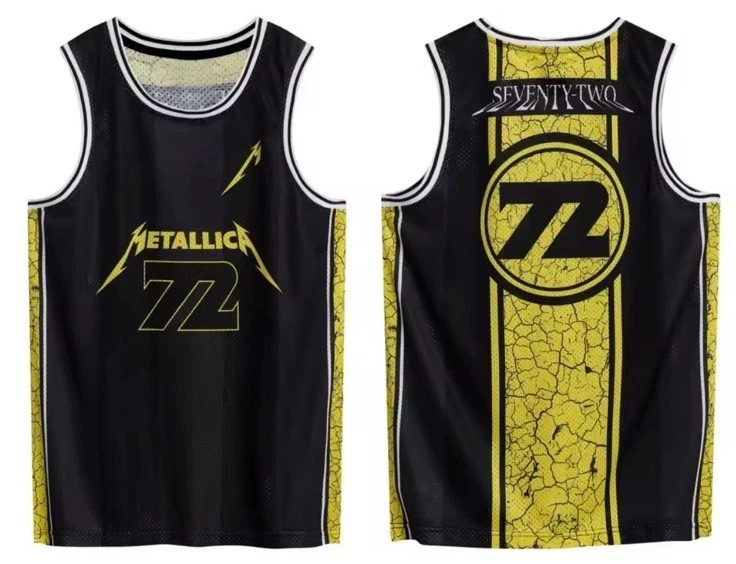 Metallica M72 Eruope World Tour and Justice for All Basketball Jersey 2026 Summer Men's Woman's Breathable Quick-dry Tank Top
