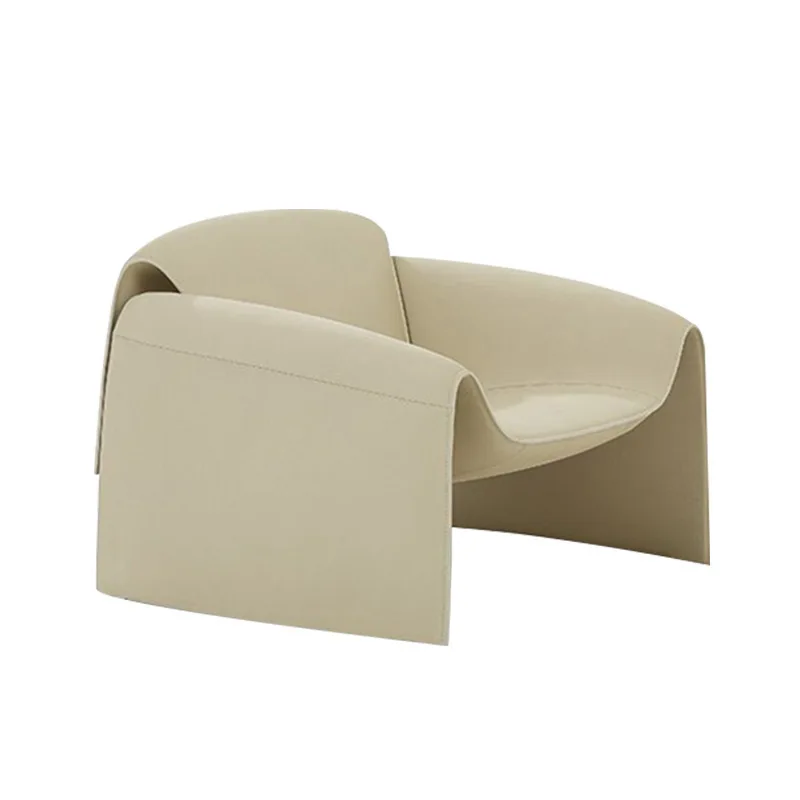 

Designer chair creative single sofa simple light luxury Italian living room special-shaped M-shaped leisure crab chair