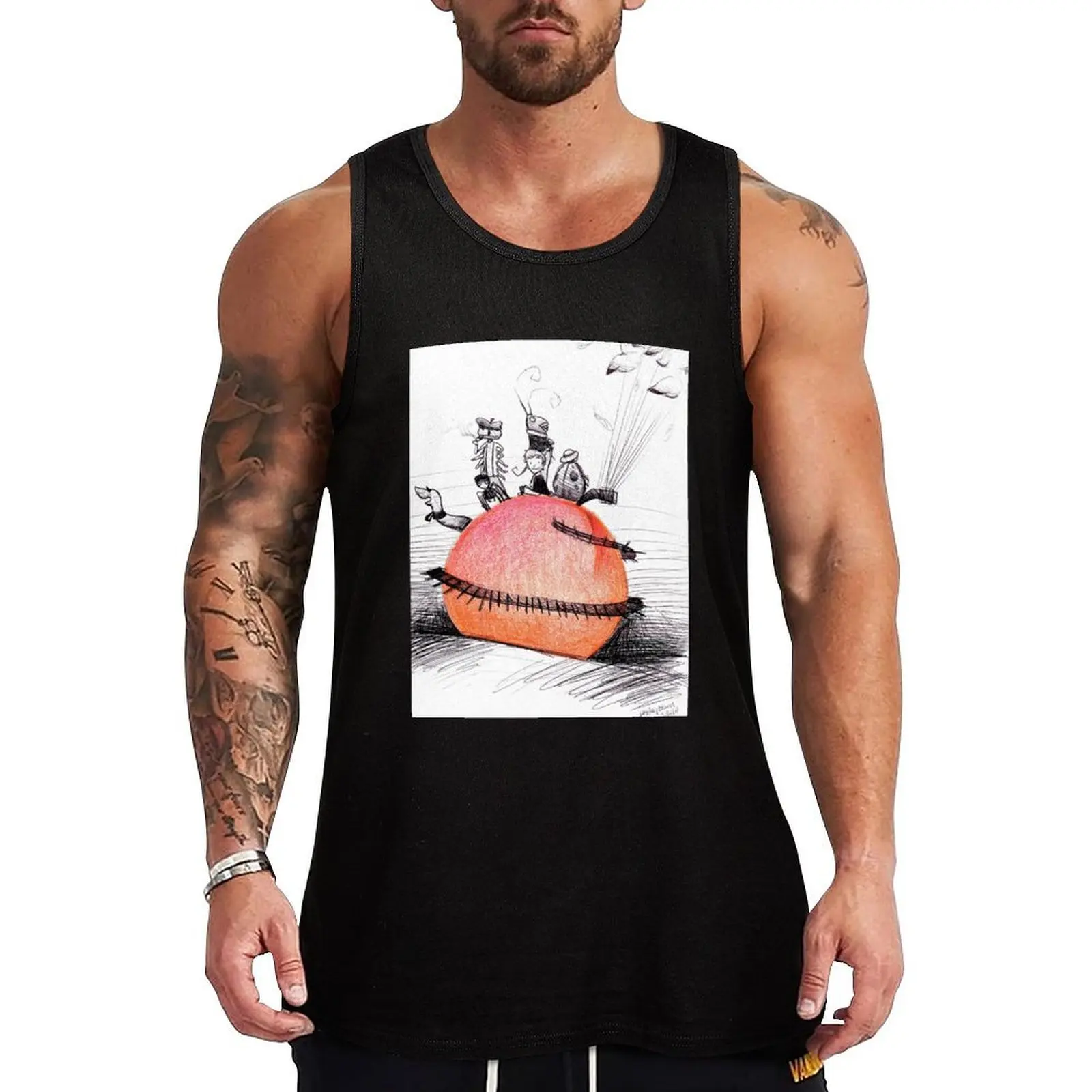 

Not So Giant James and The Peach Tank Top Male clothes gym t shirt men vest men