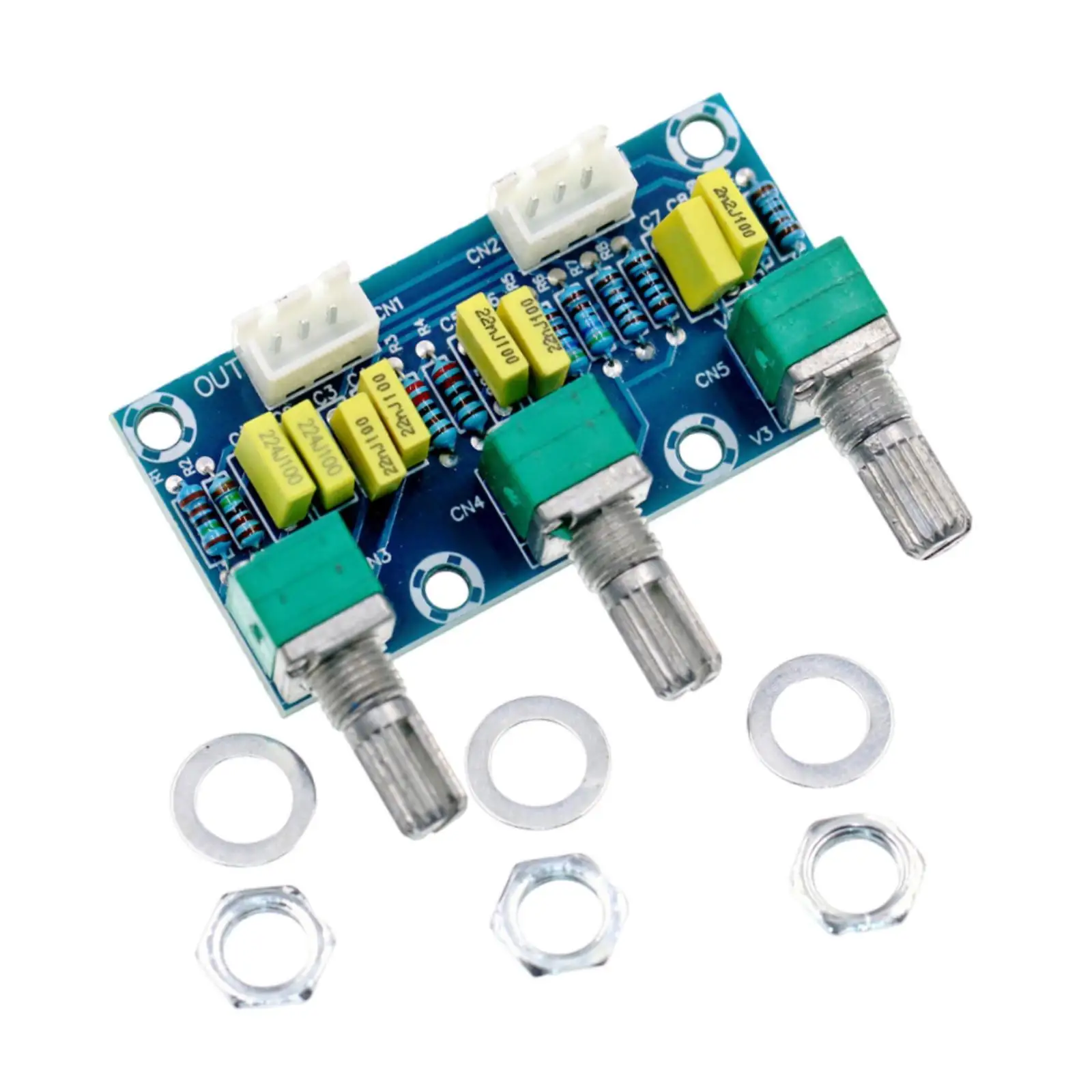 Modul Preamplifier Audio Kontrol Nada Treble Bass Papan Penyetelan Audio yang Kokoh