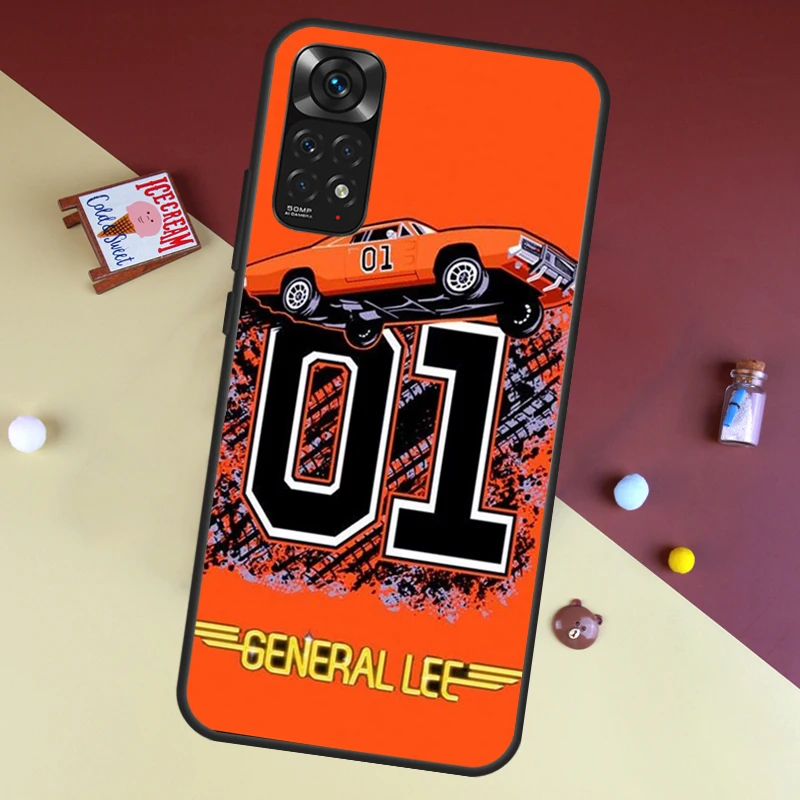 The General Lee Dukes Of Hazzard 01 Case For Xiaomi Redmi Note 8 9 12 10 11 Pro 8T 9S 10S 11S Cover For Redmi 9 10 9A 9C 10C