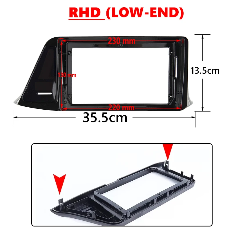 For TOYOTA 2018 IZOA CHR 9INCH Car DVD Radio Android Stereo audio screen multimedia video player navigation cables Harness frame