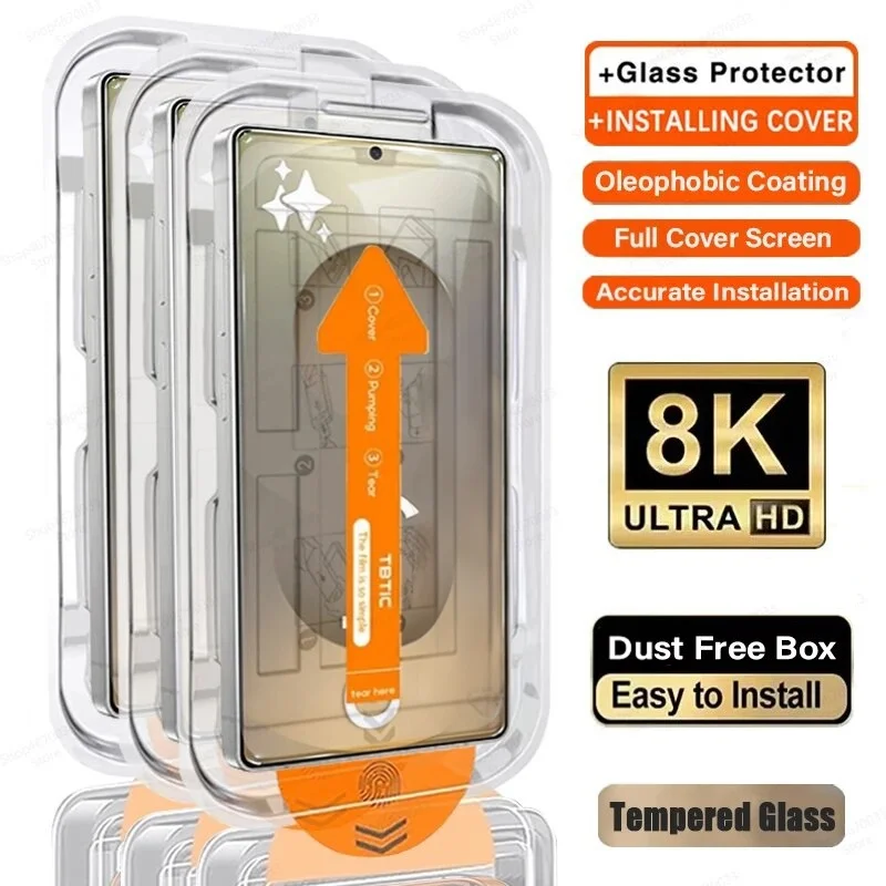 FOR Samsung Galaxy A56 A55 A35 A54 A52s A70 A71 A72 A73 A50 A51 4G 5G Tempered Glass Film Screen Protector Dust Free Install Kit