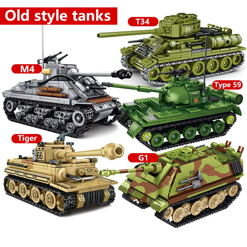 

Классические строительные блоки танка T34, классические бронеавтомобили времен Второй мировой войны, детская образовательная модель украшений ручной работы своими руками