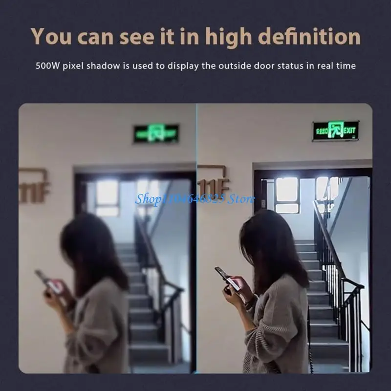 

Rechargeable Intercom Wireless Security Doorbells Camera 4.3Inch Motion Detection Home Monitoring System 850nm Ultrared Rays