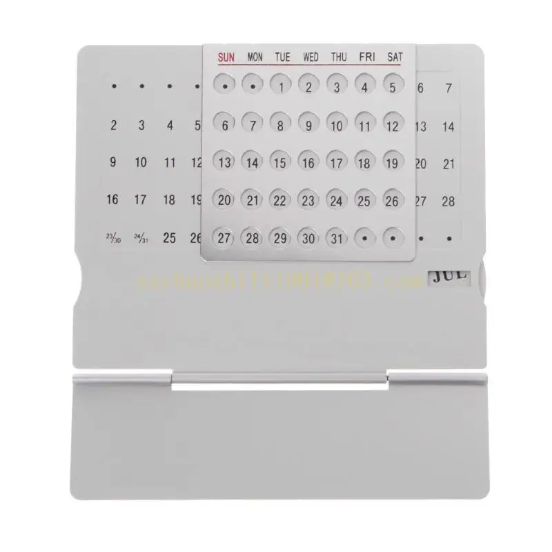 62KA Super Unique Adjustable Desk Calendar Office Supplies Hand Set DIY