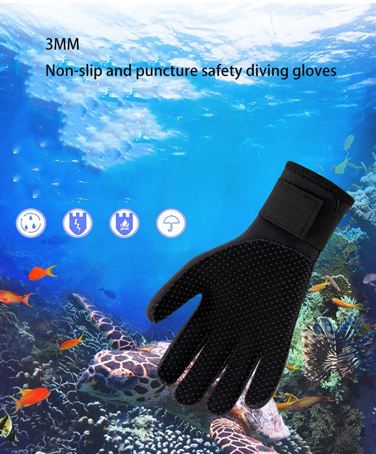 Tauchhandschuhe, Socken, Kopfbedeckungen, Tauchausrüstung, verschleißfest, verhindern Durchbruch und hält warm, Strandkämmen, Schutzausrüstung – Detail 9