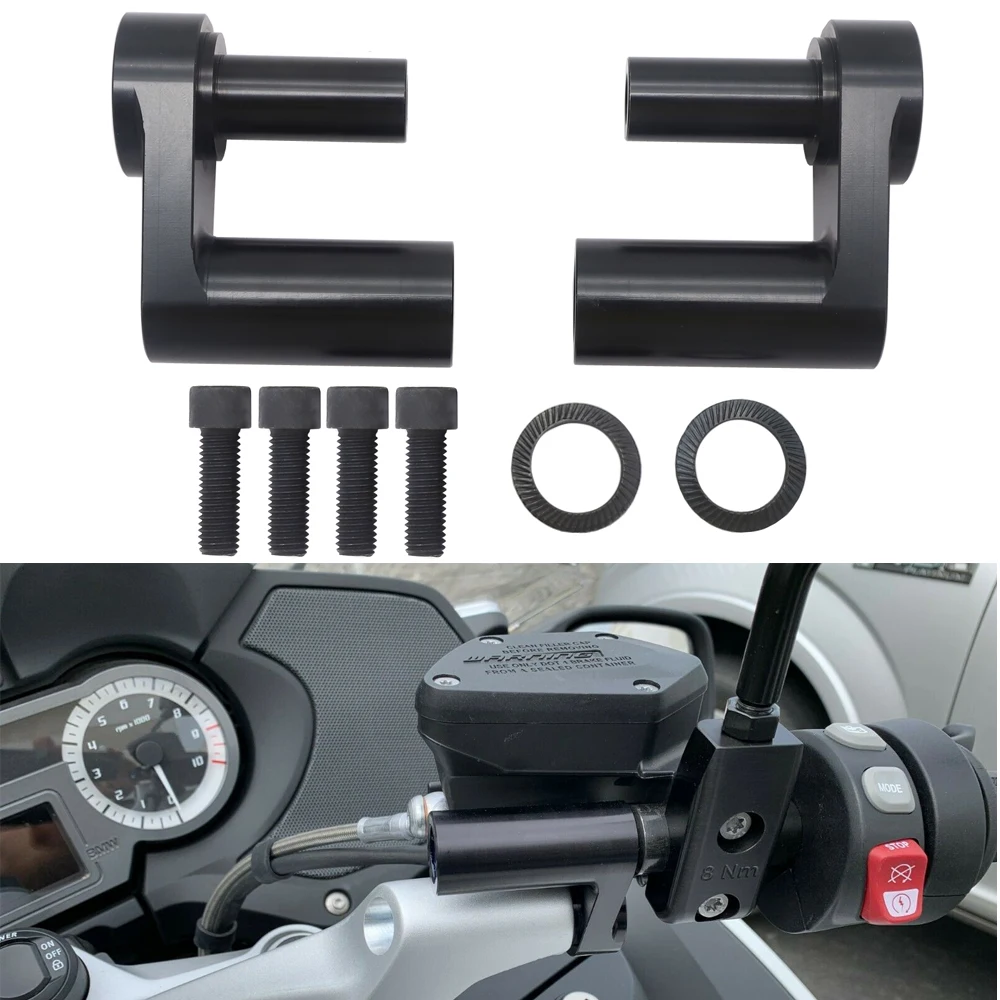 

Adjustable Handlebar Riser Kit 1.625" For BMW R1200RT R1200 RT R1250RT R1250 RT 2014 2015 2016 2017 2018 2019