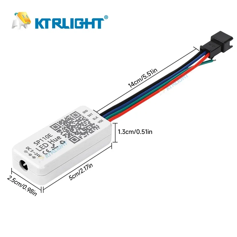 APP BT Pixel SP110E RGB Controller Addressable LED Strips WS2811 WS2812B WS2815 SK9822 APA102 Mobile Phone Dimmer Controller