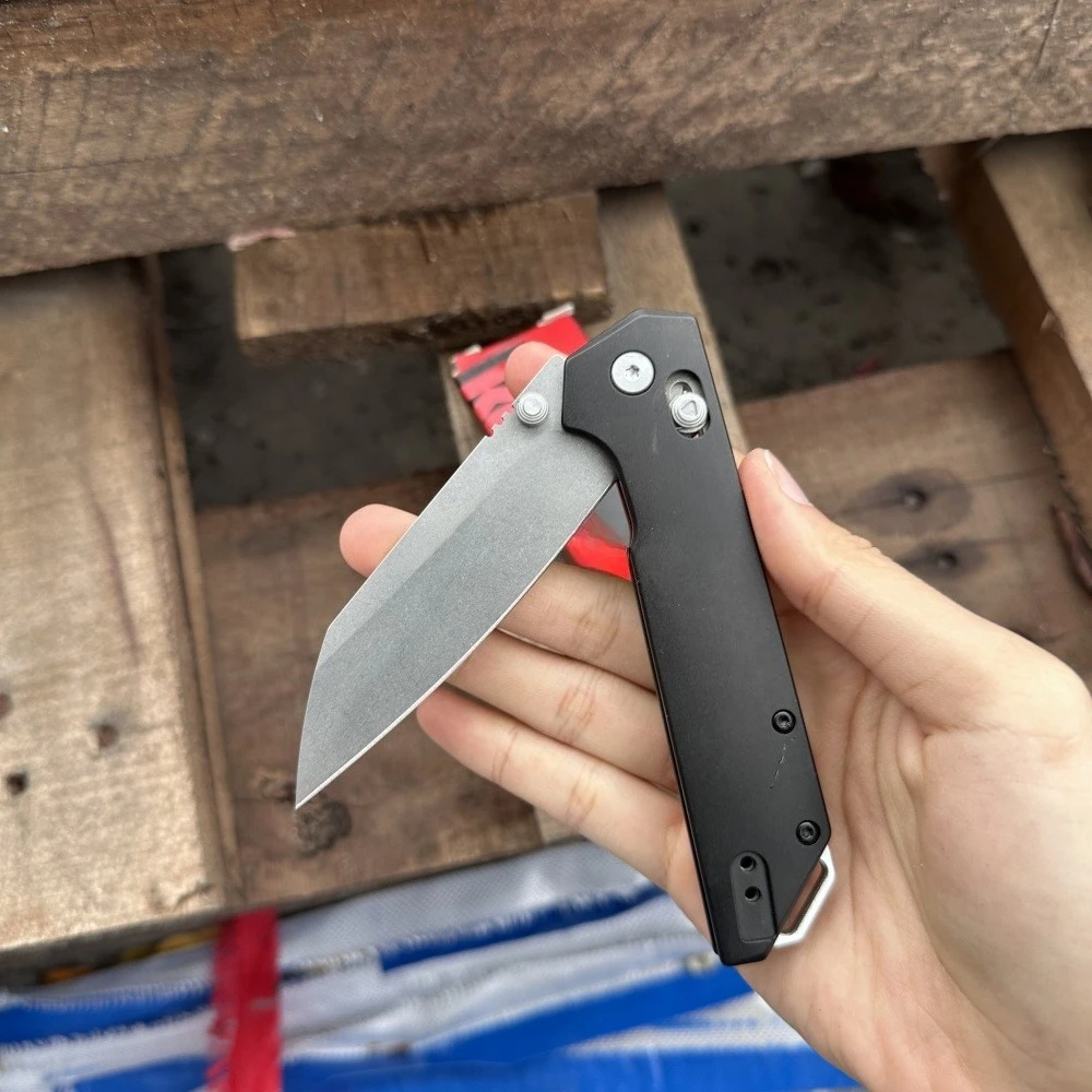 KS 2038R سكين للفرد D2 شفرة فولاذية T6 مقبض ألمونيوم متعدد الوظائف سكين إنقاذ لتسلق الصخور في الهواء الطلق نحت سكين